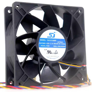 พัดลมระบายความร้อนแบบแกน Sj Shengjiu ขนาด 120 มม. 12V 2.7A ลูกปืน สำหรับคอมพิวเตอร์พีซี - Product Image 1