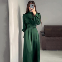 Vente en gros 2024 - Kaftan Ramadan pour femmes - Vêtements islamiques de Dubaï - Robes longues modestes pour femmes - Robes de soirée musulmanes - Abaya en satin pour femmes