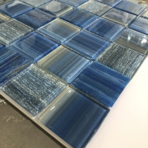 Kết hợp màu xanh màu sắc hồ bơi hoàn hảo sử dụng tinh thể thủy tinh hồ bơi Gạch Mosaic hồ bơi khảm - Product Image 6