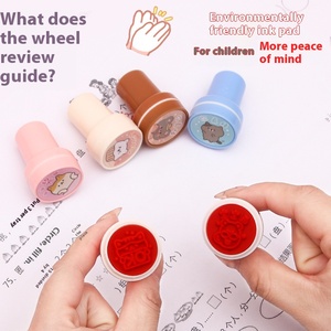 Kreativer Cartoon-Belohnung stempel Nettes kleines Plastik-DIY-Geschenk für Kindergarten lehrer kommentar Ermutigender Stempel für Großhandel - Product Image 4