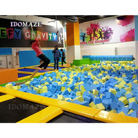 Parc de trampolines intérieur commercial pour enfants et adultes IDOMAZE, aventure sportive personnalisée, Air Rider
