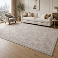 Tapis en laine de Nouvelle-Zélande et en soie de bambou, fait main, style européen classique, shaggy, doux, pour salon et salle à manger, tapis sur mesure, prix d'usine