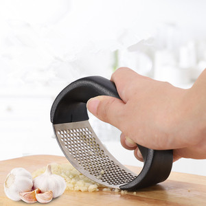 Stainless Steel Garlic Press Manual Garlic Mincer Chopping Garlic <b>Tools</b> Kitchen Gadgets <b>Tools</b> Curve <b>Fruit</b> <b>Vegetable</b> Cooking - Product Image 1