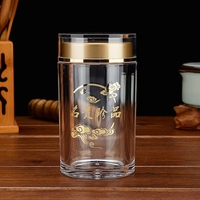 Grand pot de conservation en verre transparent hermétique avec couvercle à vis sécurisé pour la cuisine, le garde-manger et l'organisation des aliments