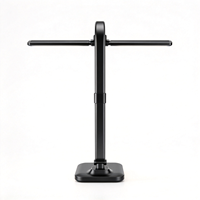 Lampe de bureau LED à panneau long 10W 6V AC, lampe de table à intensité variable tactile avec veilleuse, lampe de lecture réglable en aluminium et plastique