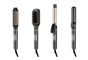 Vente chaude 2025, fer à friser détachable 4 en 1, fer à friser, ensemble de frisage avec brosse thermique pour la maison et les voyages - Product Image 3