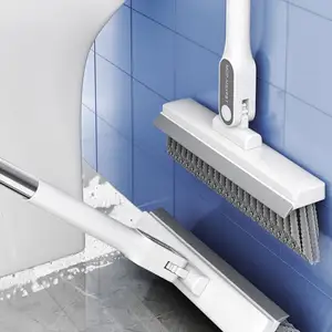 Conjunto de escovas de canto flexível 360 graus, escovas de limpeza ferramentas para esfrega fendas, escova de limpeza dobrável reutilizável