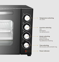 Four grille-pain professionnel multifonctionnel de grande capacité 60L Four de cuisson commercial électrique de comptoir avec contrôle de la température