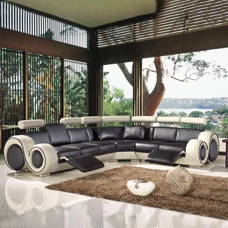 Ghế Sofa Da Thiết Kế Độc Đáo Evergo Phong Cách Thời Trang Ghế Sofa Đẹp Chất Lượng Tốt Đồ Nội Thất Phòng Khách