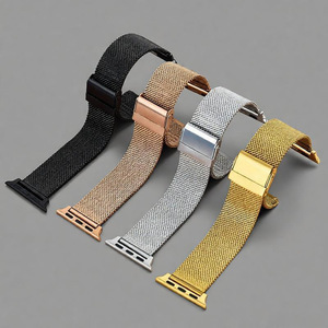 Trendybay Connettore per Cinturino Smartwatch con Doppia Fibbia di Sicurezza, Quattro Colori, Sgancio Rapido, per Samsung Huawei <span class=keywords><strong>Apple</strong></span> DW 20 22MM - Product Image 2