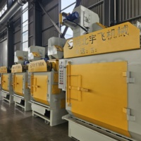 Machine de sablage à bande rotative à structure simple et économique, certifiée CE, moteur haute productivité, longue durée de vie