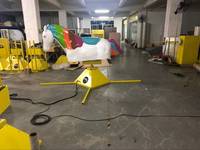 WINSUN WSP-198 Licorne mécanique gonflable fou équitation licorne gonflable de luxe licorne de rodéo avec matelas pour enfants