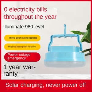 Có thể sạc lại <span class=keywords><strong>LED</strong></span> UFO Đèn năng lượng mặt trời Powered chợ đêm gian hàng cho vườn IP65/67 khẩn cấp Sạc Bóng Đèn thiết kế mới chiếu sáng di động - Product Image 2