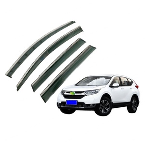 Déflecteurs de porte pare-pluie 4 pièces SS304 + PC pour Honda CR-V - Product Image 1