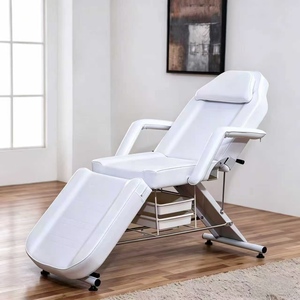 Multi-functional Folding Leather Massage Table Adjustable Curved Design Metal Frame High-Density <b>Sponge</b> for Commercial Beauty - Product Image 2