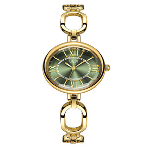 Montre-bracelet ovale vintage de luxe pour femme, style romain rétro, élégante, étanche, à quartz - Product Image 6