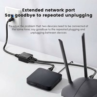 Adaptateur Répartiteur RJ45 Mindpure 1 vers 2 Femelle, Connecteur Coupleur Réseau Ethernet LAN pour Câble Cat5 Cat6 Cat7, Utilisation Domicile et Bureau