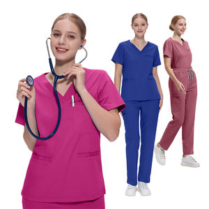 Conjunto de Uniformes Médicos para Mujer, Suaves, Transpirables y Cómodos, Uniforme de Enfermera y Doctora para Hospitales y Profesionales de la Salud - Product Image 2
