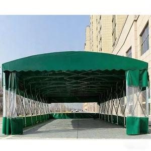 Retractable Movable Awning - Folding Push Pull <b>tent</b> telescopic <b>canopy</b> Outdoor sunshade carport Outdoor large-scale storage <b>tent</b> - Product Image 4