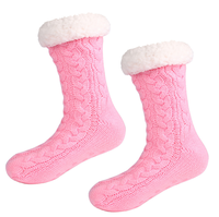 Chaussettes d'hiver Yili Christmas Crew, épaisses, luxueuses, respirantes, confortables, chaudes, antidérapantes, unisexes, pour femmes.