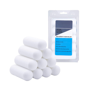 <span class=keywords><strong>Rodillo</strong></span> de Pintura Pequeño de Espuma, Cubiertas de Rodillos de Pintura de 4 Pulgadas, Kit de Brochas de <span class=keywords><strong>Rodillo</strong></span> de Espuma Suave de Alta Densidad para Paredes - Product Image 5