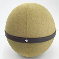 Housse de ballon ergonomique personnalisée pour chaise ballon, lavable, 65 cm, effet lin, antidérapante, pour salle de sport, vente en gros
