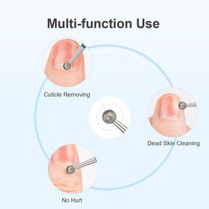 Punte per trapano per unghie con diamante sferico di migliore qualità forma a sfera rimozione della cuticola fabbrica per la cura delle unghie fresa per unghie professionale per callo - Product Image 4