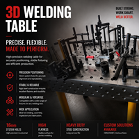 Plateforme de soudage 3D sur mesure de grande taille, table de soudage modulaire à haute capacité de charge pour la construction et le soudage de l'acier