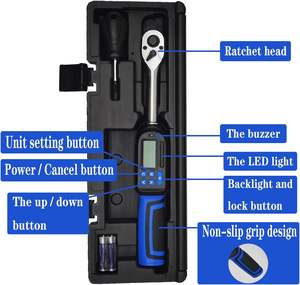 3/8 приводной Цифровой Динамометрический ключ 2,2-44,3 футов-фунтов 3-60 Н. М электронный динамометрический ключ с точностью ± 2% с зуммером светодиодный индикатор - Product Image 3