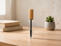 Tubes avec couvercles en bambou, applicateurs de brosse et de pinceau à lèvres, pour maquilleurs professionnels, passionnés de beauté, cosmétologues, tubes de mascara