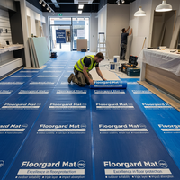 Rouleau de film de protection pour tapis, imperméable, résistant aux rayures, protection temporaire pour sols, idéal pour les entrepreneurs en peinture et déménagement
