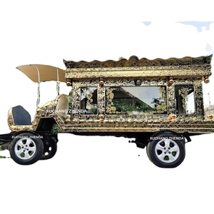 Factory Popular Retro Horse--drawn Funeral Carriage Coffin Car Hearse and <b>Trailer</b> Hearse Manufacturers Funeral Chariot - Product Image 1