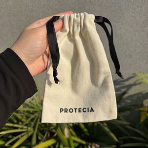 Plain White Cotton Drawstring <b>Fabric</b> <b>Bag</b> Custom Logo Eco Friendly Canvas Drawstring <b>Bag</b> - Product Image 6