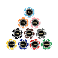 Lucky YH — ensemble de puces colorées pour Poker, autocollant professionnel et personnalisé, 11.5g