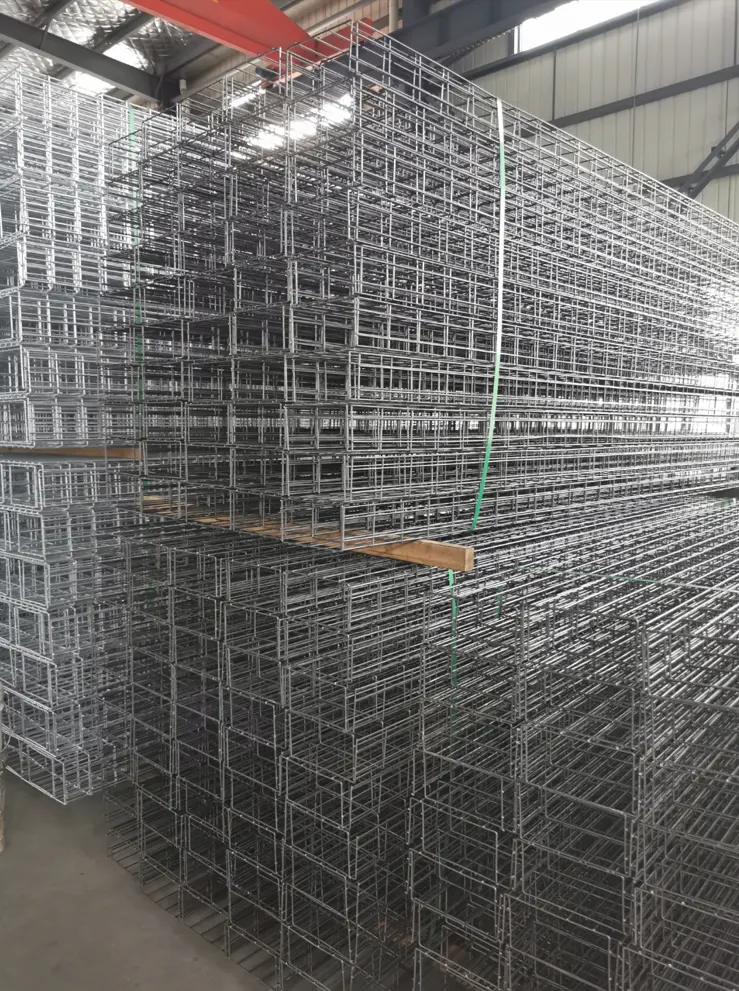 Fireproof Straight Hot Dip Galvanized Basket Stainless Steel Wire Mesh Cable Tray Steel