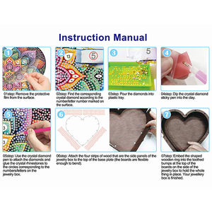 Boîte <span class=keywords><strong>en</strong></span> bois de <span class=keywords><strong>peinture</strong></span> au diamant de la Saint-Valentin Boîte de rangement <span class=keywords><strong>en</strong></span> forme de coeur Cadeaux de <span class=keywords><strong>peinture</strong></span> au diamant <span class=keywords><strong>en</strong></span> cristal pour les amoureux - Product Image 6