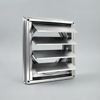 Grille de ventilation murale 304 durable et moderne pour extérieur, anti-pluie/débris, pour séchoir, air chaud/froid, cuisine et salle de bain