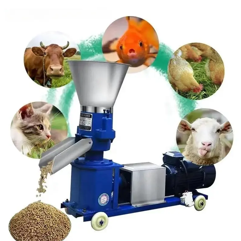 Couramment utilisé dans les fermes machine à granuler pour les aliments pour animaux machine automatique visqueux-humide poudre pellet liquide