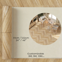 ORON DECO Kunststoff-PVC-Bodenbelag Selbstklebende Fliesen Vinyl-Wandfolie Heimdekoration Werkstatt Wasserdichter Vinyl-Bodenbelag in Rollenform