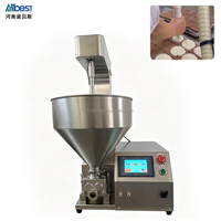 Machine de remplissage de crème de table avec fonction d'agitation, équipement d'injection de confiture pour gâteaux, pour pâtisserie, en acier inoxydable