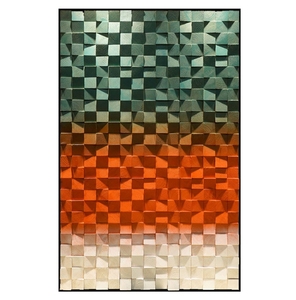 Appendere la pittura a mano decorazione moderna arte della parete 3D pino in legno massello antico piastrelle di legno sala modello luce dipinti di lusso - Product Image 1
