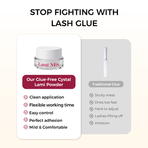 ICONSIGN Camellia Crystal LAMI MIX Poudre pour rehaussement <span class=keywords><strong>de</strong></span> cils, Augmente la viscosité, Kératine 2-en-1, Lotion épaississante coréenne sans colle pour lifting des cils - Product Image 4