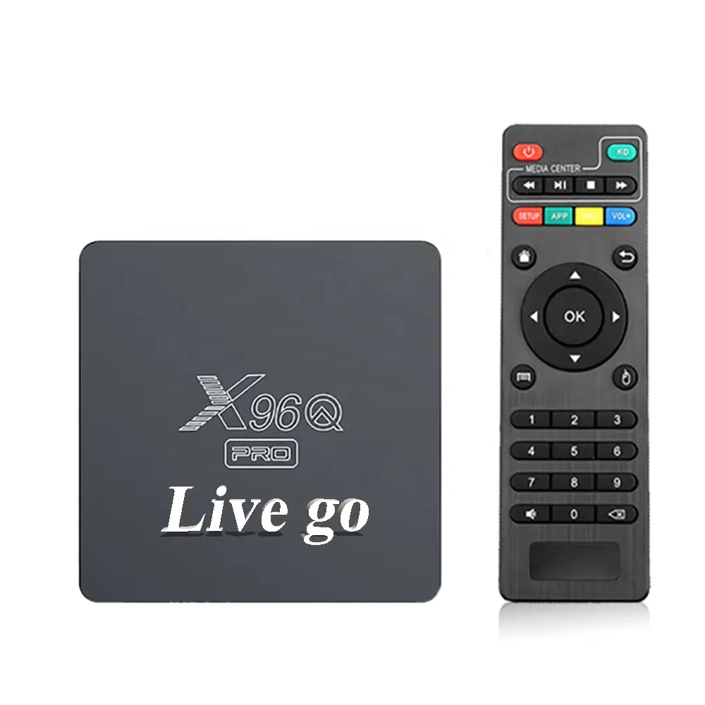Tv Box X96Q Pro TV pintar Android 10.0, Set Top Box Allwinner H313 4k RAM 1GB ROM 8GB Quad Core Dual Wifi