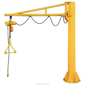 दीवार घुड़सवार जीब क्रेन 250 किलोग्राम से 2000 किलोग्राम, 360 ° रोटेशन, कार्यशाला मशीन लोडिंग के लिए - Product Image 1
