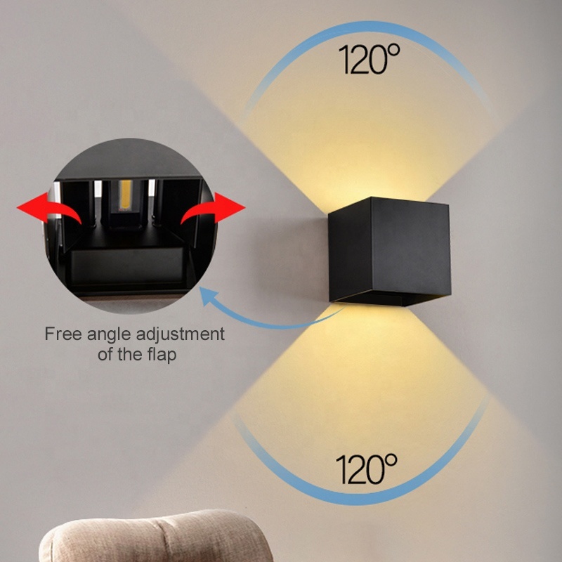 Landscape Cube Square LED Wall Light Outdoor Hotel Wall Mounted IP 64 Rating up and Down Lighting · image 3