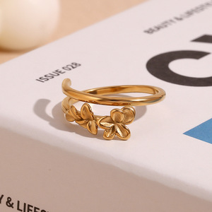 S925 Sterling Silver Embossed Flower Open <b>Ring</b> Retro Classic Floral Design Adjustable Niche Aesthetic Ladies Elegant <b>Finger</b> <b>Ring</b> - Product Image 5