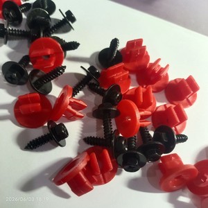 Clips de fixation auto Changyun, rouges et noirs, en plastique, pour protection de carrosserie, fixation de phares et feux antibrouillard, 20 ensembles - Product Image 3