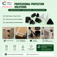 Protections d'angle et de bords en plastique durables de la marque Good Brilliant pour l'emballage et l'expédition de meubles, pour éviter les dommages de transport