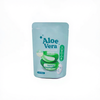 Sachet vide imprimé personnalisé 3 joints latéraux sac de masque facial en aluminium pour la peau beauté cosmétiques lotion crème pour les yeux utilisation de salade