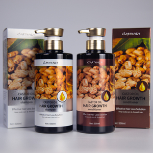 แชมพูและคอนดิชั่นเนอร์น้ำมันละหุ่งสำหรับปลูกผมความเสียหายต่อการหลุดร่วงของเส้นผมฉลากส่วนตัว - Product Image 6